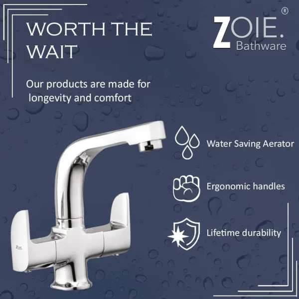 Centre Hole Basin Mixer